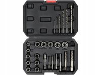 YATO WYKRĘTAKI DO ŚRUB SZPILEK NAKRĘTEK ZERWANYCH GWINTÓW ZESTAW 26 EL.