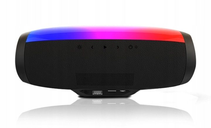 Głośnik Bluetooth Bezprzewodowy SMUVE Aura TWS USB FM XBass + LCD RGB zdjęcie 2
