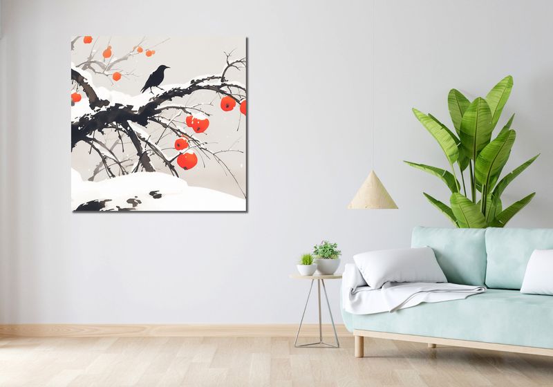 Obraz 100x100cm Wschodnia Akwarela zdjęcie 2