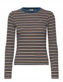 Levi's - Granatowy T-shirt w paski z długim rękawem M