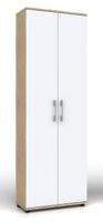 Regał  Szafa biurowa G 60 2d Dąb Sonoma / biale drzwi