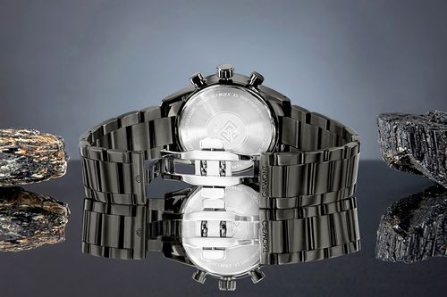zegarek męski giewont chronograph sapphire czarny gw9140-b2 na Arena.pl