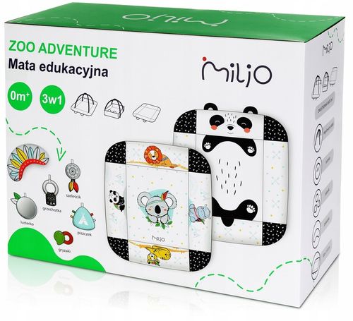 MATA EDUKACYJNA MILJO ZOO ADVENTURE 3w1 na Arena.pl