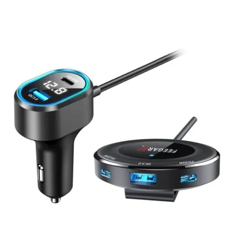 ROZDZIELACZ GNIAZDA ZAPALNICZKI FEEGAR 12-24V 5USB na Arena.pl