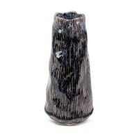 Wazon ceramiczy dekoracyjny ALDA 14X14X28 granatowy + beżowy