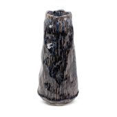 Wazon ceramiczy dekoracyjny ALDA 14X14X28 granatowy + beżowy