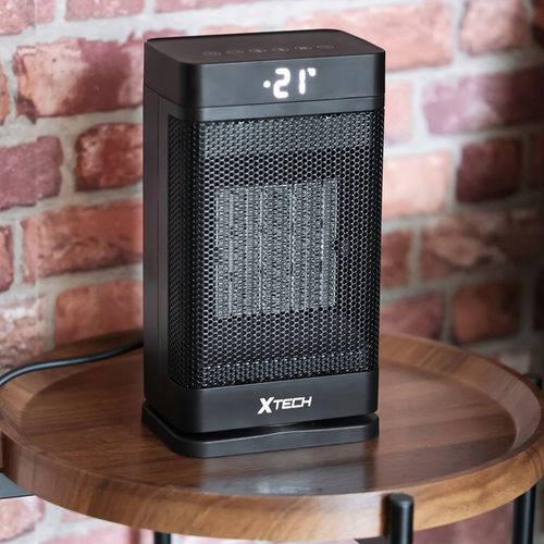 TERMOWENTYLATOR PRZENOŚNY GRZEJNIK FARELKA DO POKOJU Z PILOTEM 1500 W na Arena.pl