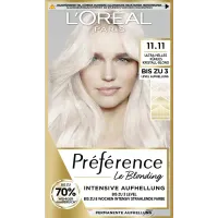 Rozjaśniacz do włosów blond, braż krystaliczny blond Loreal Preference