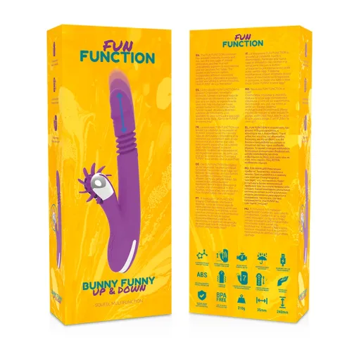 fun function bunny up&down 2.0 - model silikonowy, 7 trybow, usb, 24 cm na Arena.pl