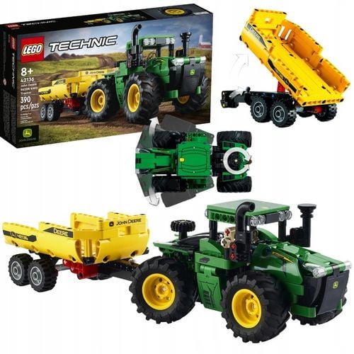 LEGO TECHNIC 42136 TRAKTOR JOHN DEERE 9620R 4WD ZESTAW KLOCKÓW 390 EL 8+ na Arena.pl