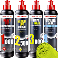 Pasty Polerskie Manzerna 1000 2500 3000 Pasta + Wosk SW 4w1 + Mikrofibra
