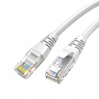 Kabel PRZEWÓD ETHERNET Patchcord U/UTP 5e RJ45 / RJ45 30 m biały internet