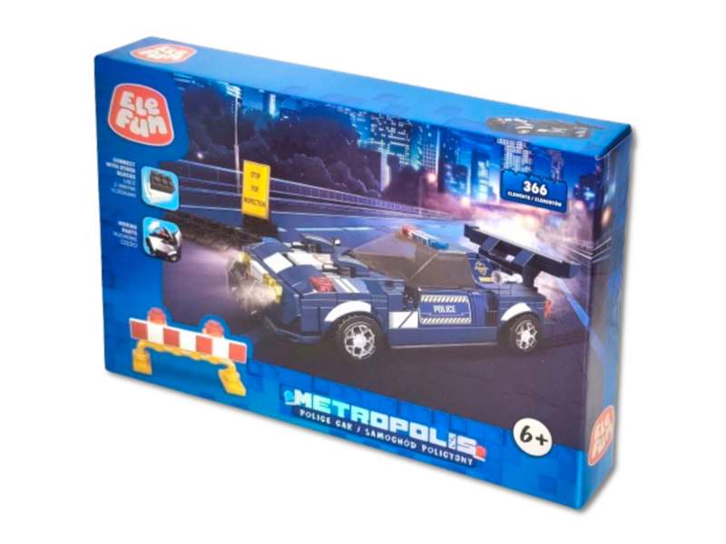 Klocki Elefun Metropolis Samochód Policyjny C5008 zdjęcie 3