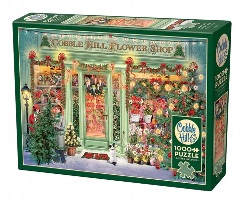 Cobble Hill Puzzle 1000 el. Kwiaciarnia w świątecznym wystroju na Arena.pl
