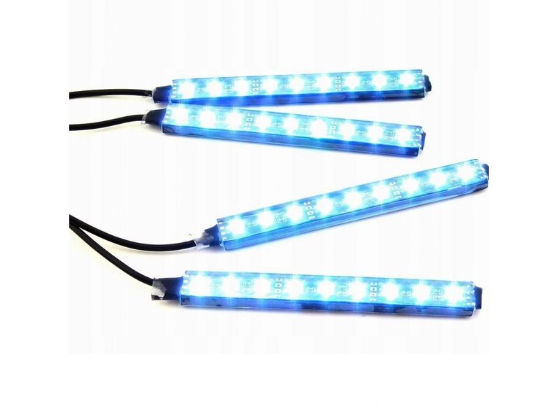 Oświetlenie wnętrza auta samochodu led bluetooth zdjęcie 7