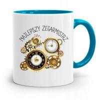 Kubek Błękitny Dla Zegarmistrza Najlepszy Prezent Z Nadrukiem Ze Zdjęciem