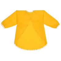 Fartuch ochronny z rękawami dla dzieci żółty wodoodporny na rzep IKEA MÅLA