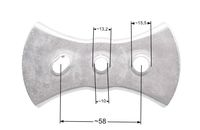 Adapter kosiarki Cedrus KCL19;19SP;21SP KCL16B-36