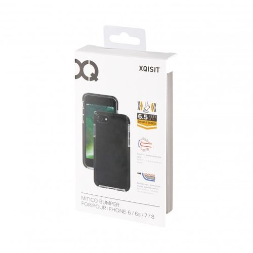 BUMPER XQISIT MITICO - iPhone 6/6S - CLEAR / BLACK na Arena.pl