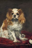 Plakat 20x30cm A King Charles Spaniel,  Edouard Manet do Salonu