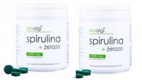 2x Suplement diety Spirulina + Żelazo Bioalgi