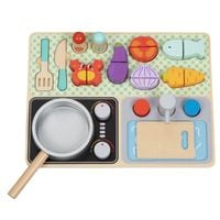 DLA DZIECI ZABAWKOWA DREWNIANA KUCHNIA