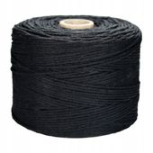 SZNUREK bawełniany czarny 2mm 500g 300m