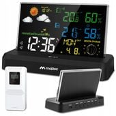 BEZPRZEWODOWA STACJA POGODY TERMOMETR HIGROMETR BAROMETR CZUJNIK