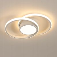 LAMPA SUFITOWA LED ZYRANDOL BIAŁA PLAFON NOWOCZESNA DO SALONU 3000K 42W