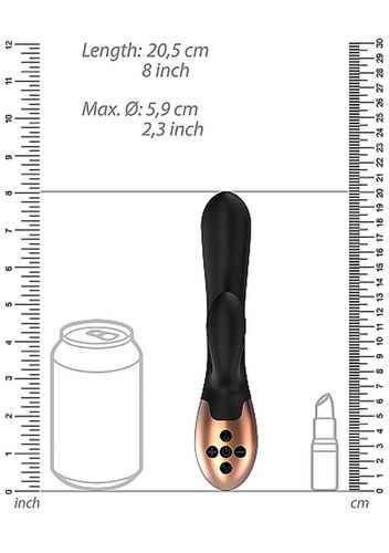 heating g-spot vibrator - exquisite - black na Arena.pl