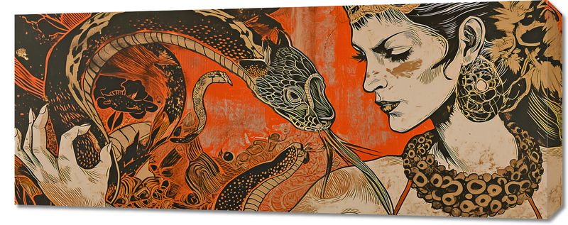Obraz 100x40cm Rozmowa z Wężem zdjęcie 1