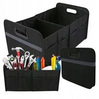 Organizer do bagażnika samochodu Usztywniony TORBA XL Czarny SKŁADANY