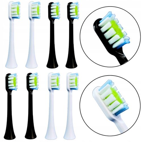 8x Końcówki Przeznaczone do OROMED Oro-Sonic Brush zamienniki białe czarne na Arena.pl