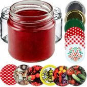 100x Słoik 200ml + Zakrętka fi66 Na Przetwory Dżem