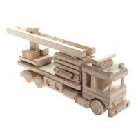 Drewniana zabawka skarbonka John Paddle - Wóz Strażacki Uniwersalny