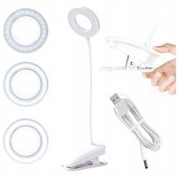 LAMPKA LED RING BIURKOWA KOSMETYCZNA KLIPSEM KLIPS