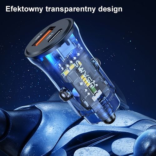 usams ład. sam. 1xusb+1xusb-c c32 30wfast charge niebieski/blue na Arena.pl