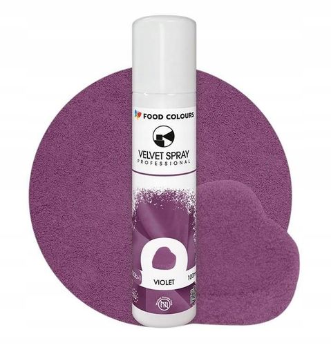 Zamsz Spożywczy W Sprayu Food Colours VELVET SPRAY VIOLET Fioletowy 100ml na Arena.pl