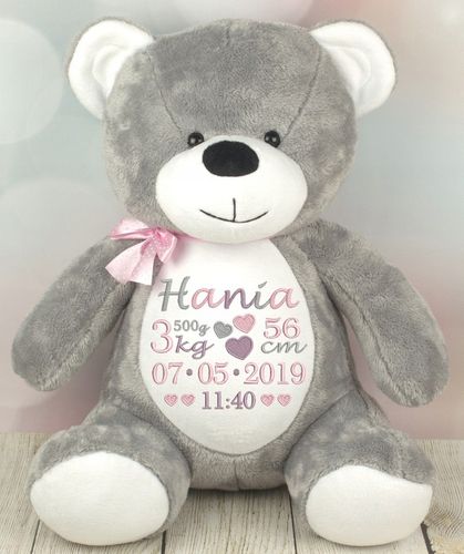 MIŚ PLUSZOWY DUŻY PREZENT CHRZEST HAFT METRYCZKA na Arena.pl