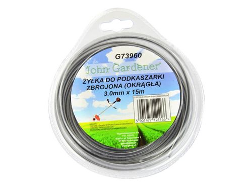 ŻYŁKA TNĄCA DO KOS I PODKASZAREK 3 MM 15 MB JG G73960 OKRĄGŁA ZBROJONA na Arena.pl