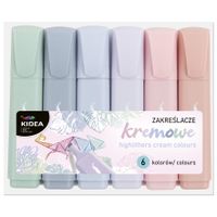 ZAKREŚLACZE KREMOWE 6 KOL KIDEA