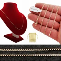 ZŁOTY ŁAŃCUSZEK PANCERKA STAL CHIRURGICZNA 45cm/2mm SOLIDNY DELIKATNY