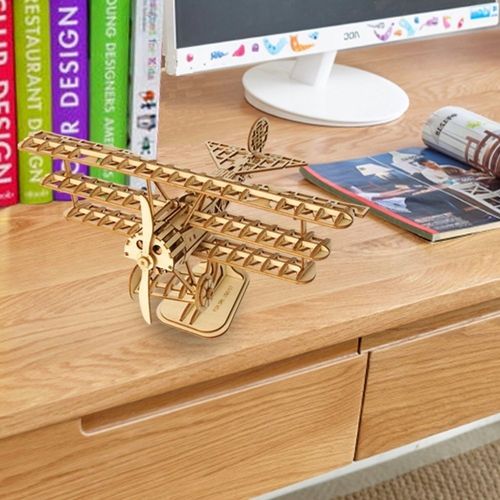 ROBOTIME Drewniany Model Puzzle 3D Samolot DIY na Arena.pl