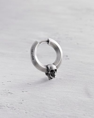 Srebrny kolczyk-kółko CALVARIA na Arena.pl