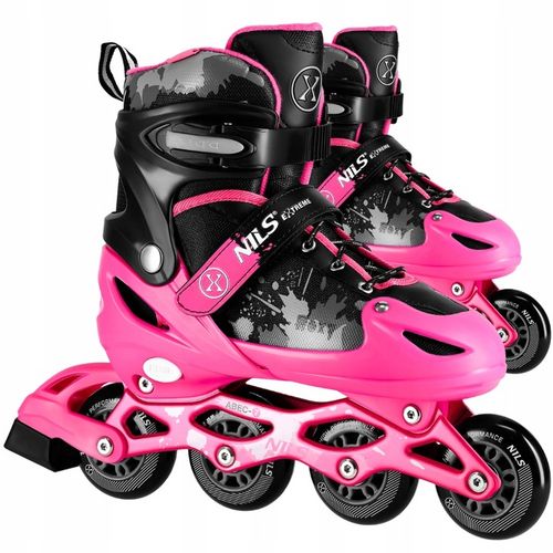 Łyżworolki Rolki Regulowane Rekreacyjne Kauczukowe Kółka Dziewczęce 39-42 na Arena.pl