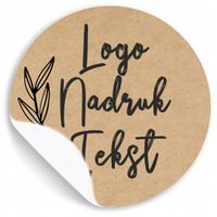 Naklejki firmowe z LOGO ETYKIETY REKLAMOWE twój nadruk grafika tekst napis