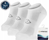 3X STOPKI SPORTOWE ANTYBAKTERYJNE SILVERPLUS 1/2 FROTTE ODDYCHAJĄCE KLIMA