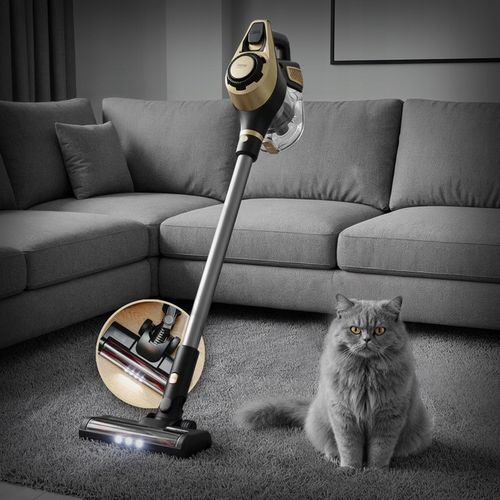 Odkurzacz pionowy bezworkowy Adler Light Gold 700 W z turboszczotką na Arena.pl