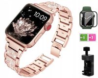 BRANSOLETKA PASEK DO APPLE WATCH 1 2 3 4 5 6 7 8 9 SE 38mm/40mm/41mm +SZKŁO