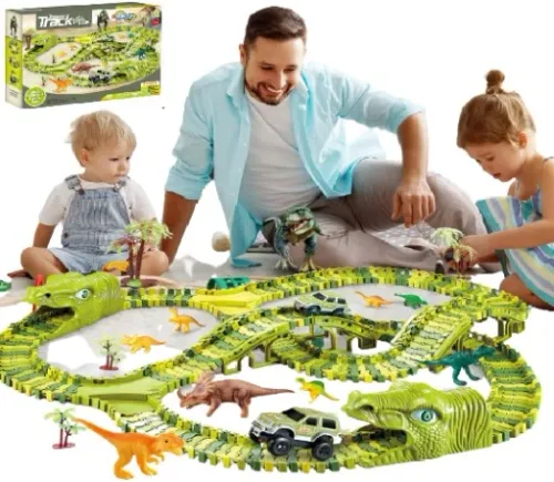 DINOZAURY TOR WYŚCIGOWY ZESTAW DINO 271EL 3,6M XXL na Arena.pl